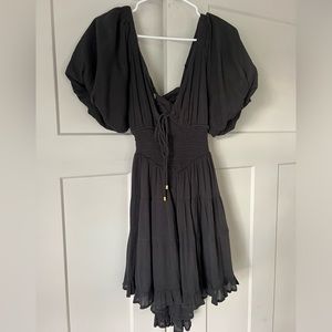 Free People Black Mini Dress